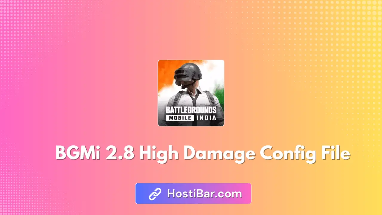 BGMi 2.8 High Damage Config File (100% Working)