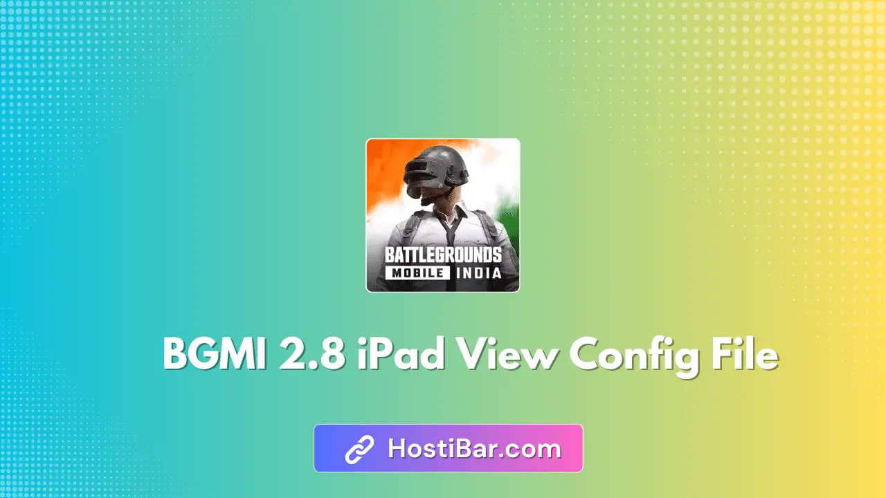 BGMI 2.8 iPad View + 90 Fps Config File