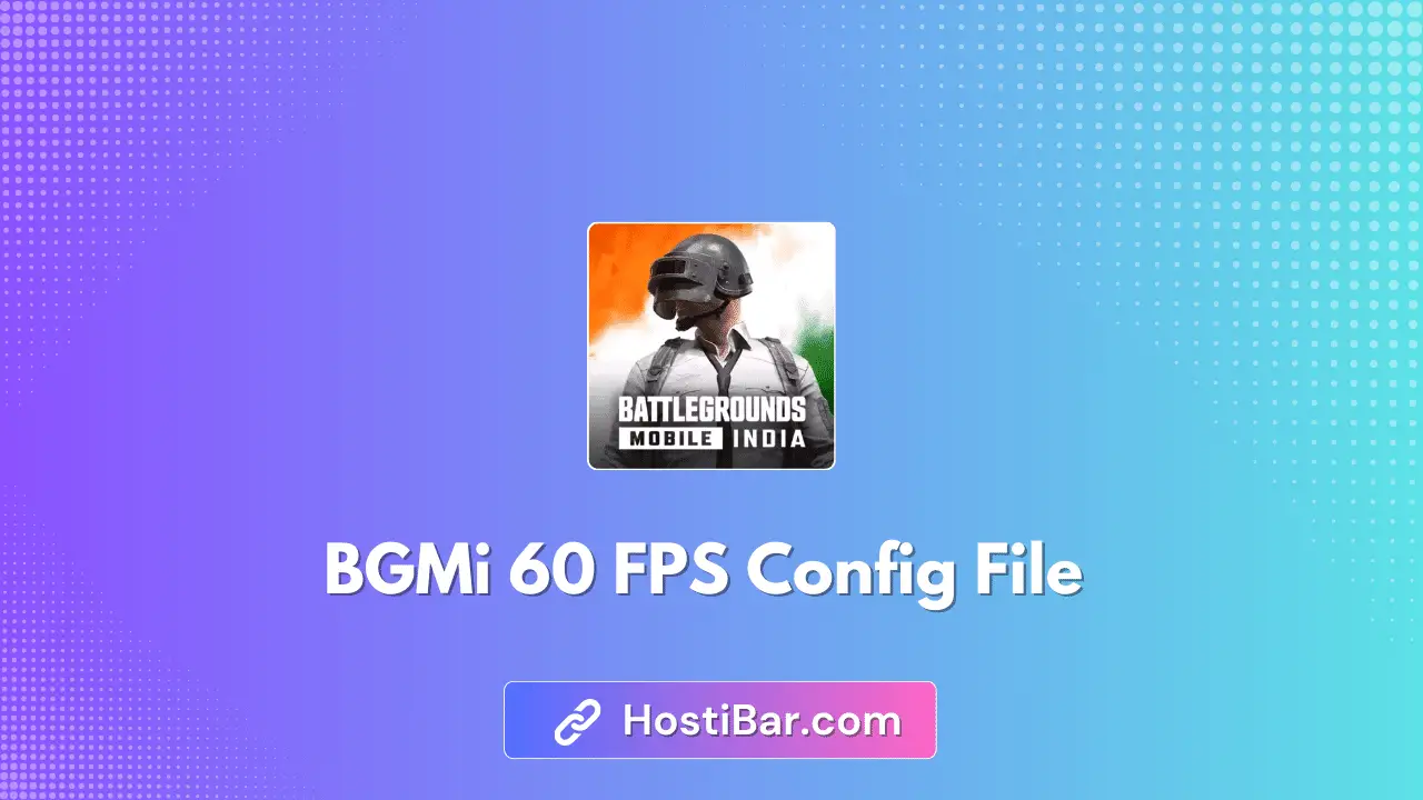 BGMI 60 FPS Config file 2024